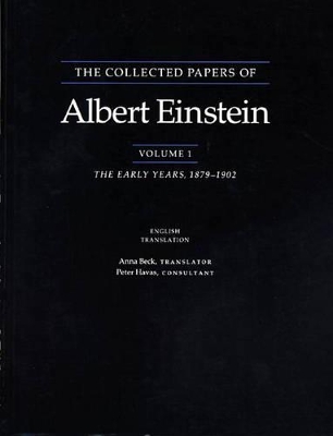 Book cover for The Collected Papers of Albert Einstein, Volume 1 (English)