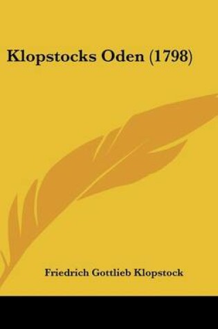 Cover of Klopstocks Oden (1798)