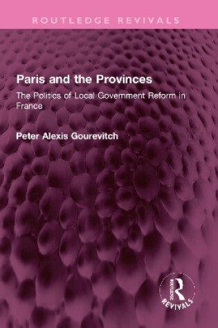 Cover of Paris and the Provinces