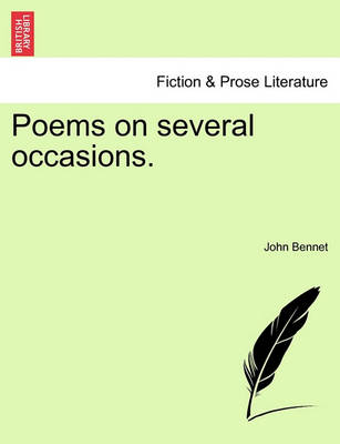 Book cover for Poems on Several Occasions.