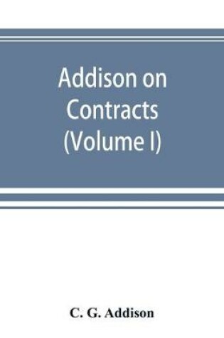 Cover of Addison on contracts