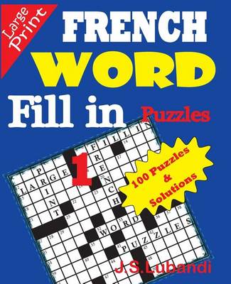 Book cover for FRENCH Word Fill-in Puzzles