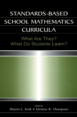 Cover of Standards-based School Mathematics Curricula