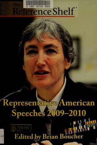 Cover of Representative American Speeches, 2009 2010