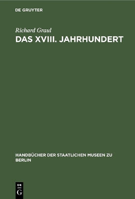 Cover of Das XVIII. Jahrhundert