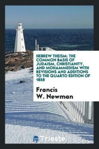 Cover of Hebrew Theism