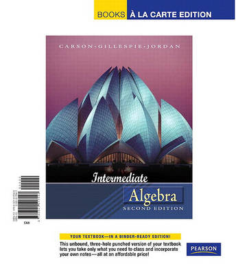 Book cover for Intermediate Algebra, Books a la Carte Edition