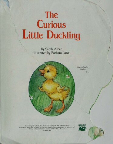 Book cover for The Curious Little Duckling
