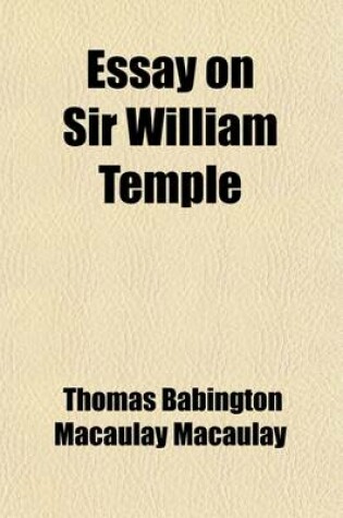 Cover of Essay on Sir William Temple