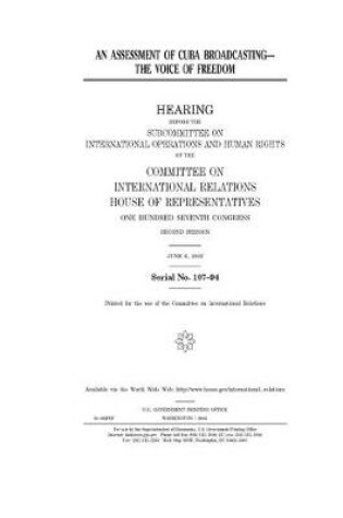 Cover of An assessment of Cuba broadcasting