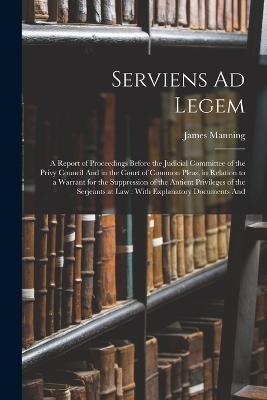 Book cover for Serviens Ad Legem