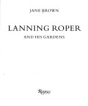 Book cover for Lanning Roper & His Garden