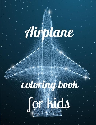 Book cover for Airplane coloring book for kids