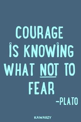 Book cover for Courage Is Knowing What Not to Fear - Plato