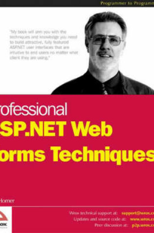Cover of Professional ASP.NET Web Forms Techniques