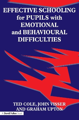 Book cover for Effective Schooling for Pupils with Emotional and Behavioural Difficulties