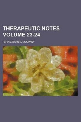 Cover of Therapeutic Notes Volume 23-24