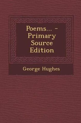 Cover of Poems... - Primary Source Edition