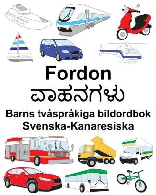 Book cover for Svenska-Kanaresiska Fordon Barns tvåspråkiga bildordbok