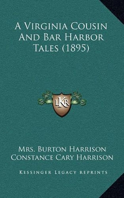 Book cover for A Virginia Cousin and Bar Harbor Tales (1895)