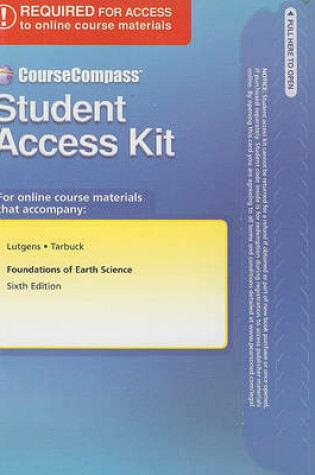 Cover of CourseCompass Student Access Kit for Foundations of Earth Science