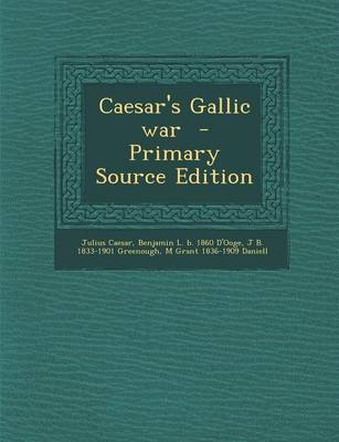 Book cover for Caesar's Gallic War - Primary Source Edition