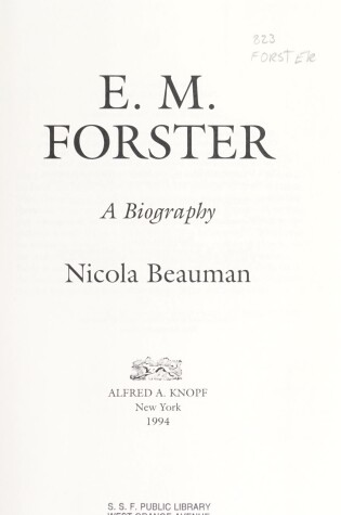 Cover of E. M. Forster