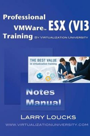 Cover of Professional Vmware Esx Vi3 Training Notes Manual