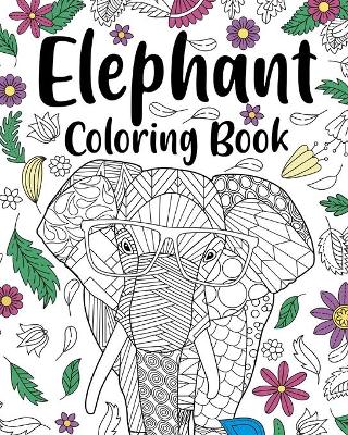 Book cover for Elephant Coloring Book