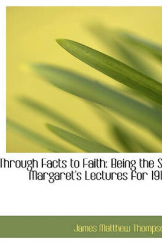 Cover of Through Facts to Faith