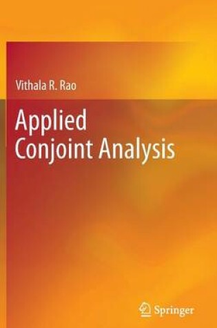 Cover of Applied Conjoint Analysis