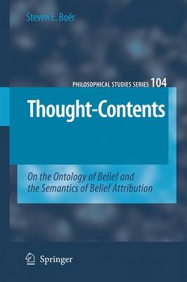 Cover of Thought-Contents