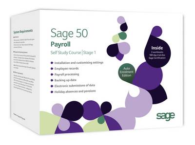 Book cover for Sage 50 Payroll V20.01 Stage 1 Workbooks