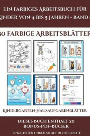Cover of Kindergarten-Hausaufgabenblätter (Ein farbiges Arbeitsbuch für Kinder von 4 bis 5 Jahren - Band 9)