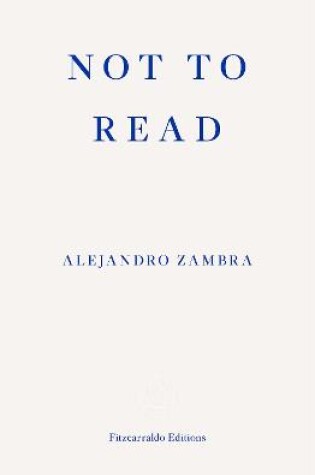 Cover of Not to Read