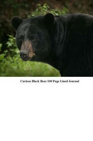 Cover of Curious Black Bear 100 Page Lined Journal