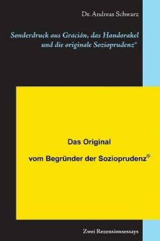 Cover of Sonderdruck aus Gracián, das Handorakel und die originale Sozioprudenz(R)