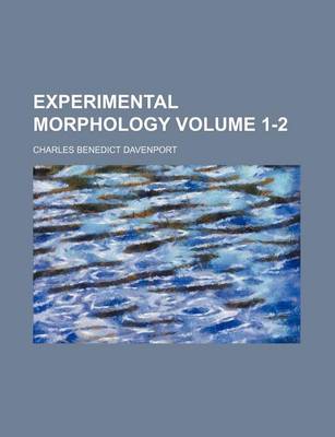 Book cover for Experimental Morphology Volume 1-2