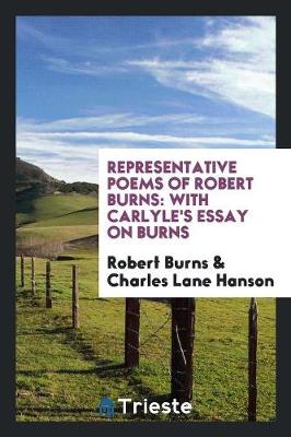 Book cover for Representative Poems of Robert Burns