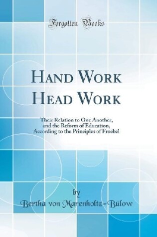 Cover of Hand Work Head Work