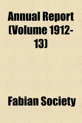 Book cover for Annual Report (Volume 1912-13)