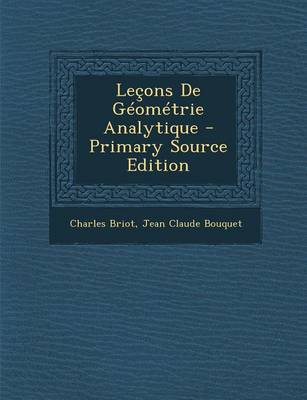 Book cover for Lecons de Geometrie Analytique