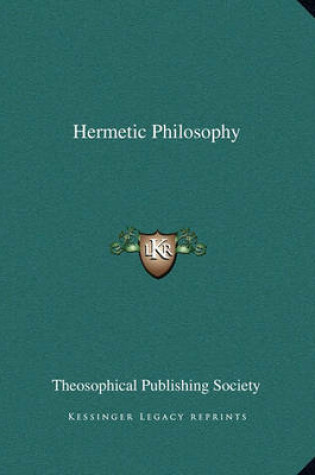 Cover of Hermetic Philosophy