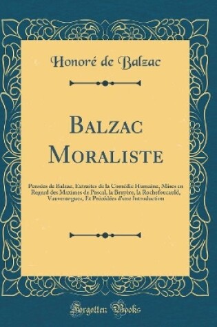 Cover of Balzac Moraliste