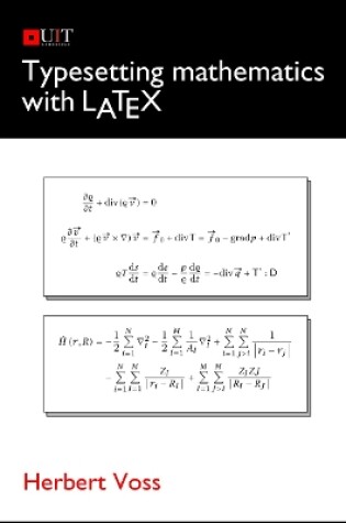 Cover of Typesetting Mathematics with LaTeX