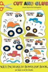 Book cover for Scissor Practice for Kindergarten (Cut and Glue - Monster Trucks)