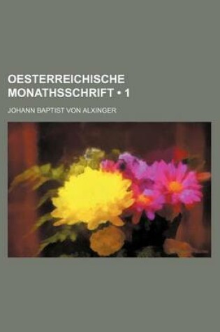 Cover of Oesterreichische Monathsschrift (1)