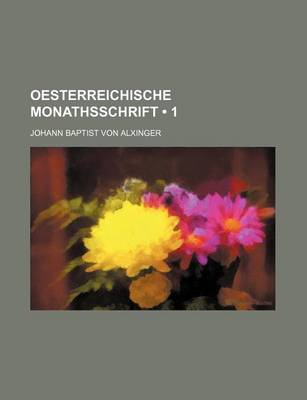 Book cover for Oesterreichische Monathsschrift (1)