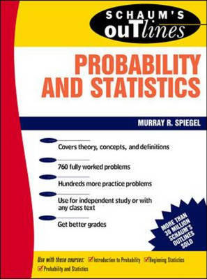 Cover of Schaum's Outline of Theory and Problems of Probability and Statistics