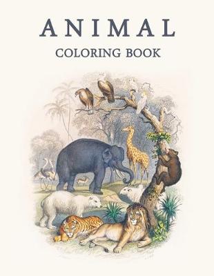 Book cover for Animal coloring book